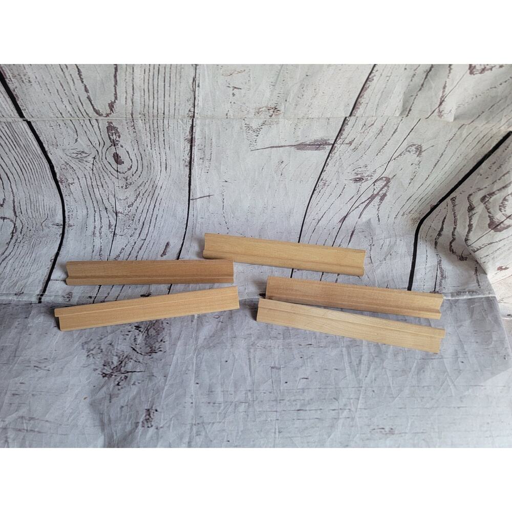 Scrabble Wood Tile Holder Trays LOT of 5 Replacements from Scrabble Game